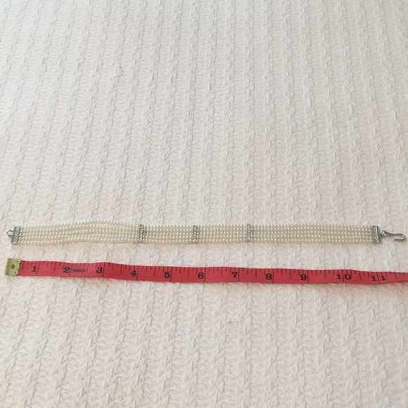 Faux Pearl and Crystal Choker - Picture 4 of 4